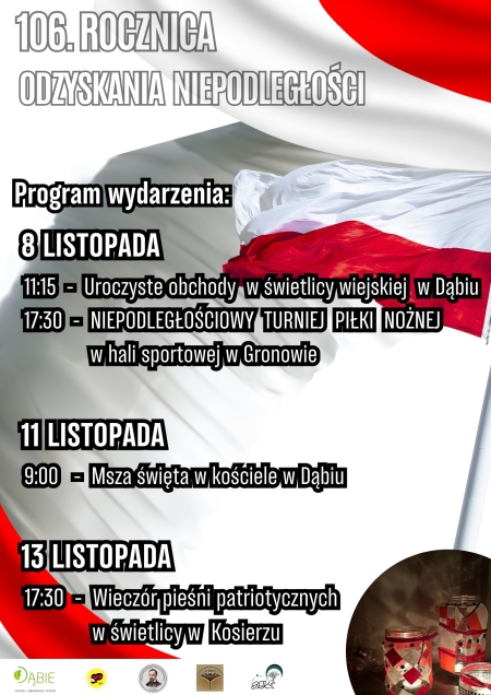  Obchody 106. rocznicy odzyskania Niepodległości! 